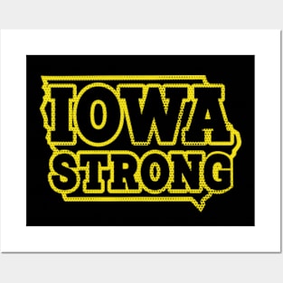 Iowa Strong --- Retro Typography Design Posters and Art